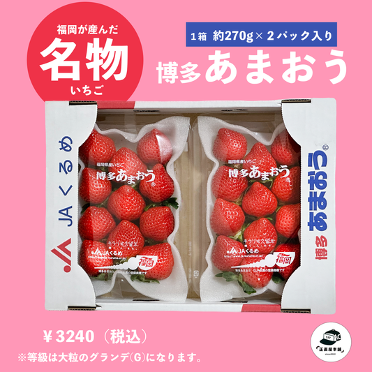 福岡県が産んだ大粒いちご 博多「あまおう」