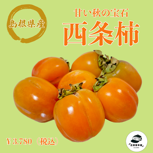 【１０月中旬〜１１月上旬頃順次発送】あま〜い柿で、日本の柿を楽しみましょう！！島根県産  「西条柿」