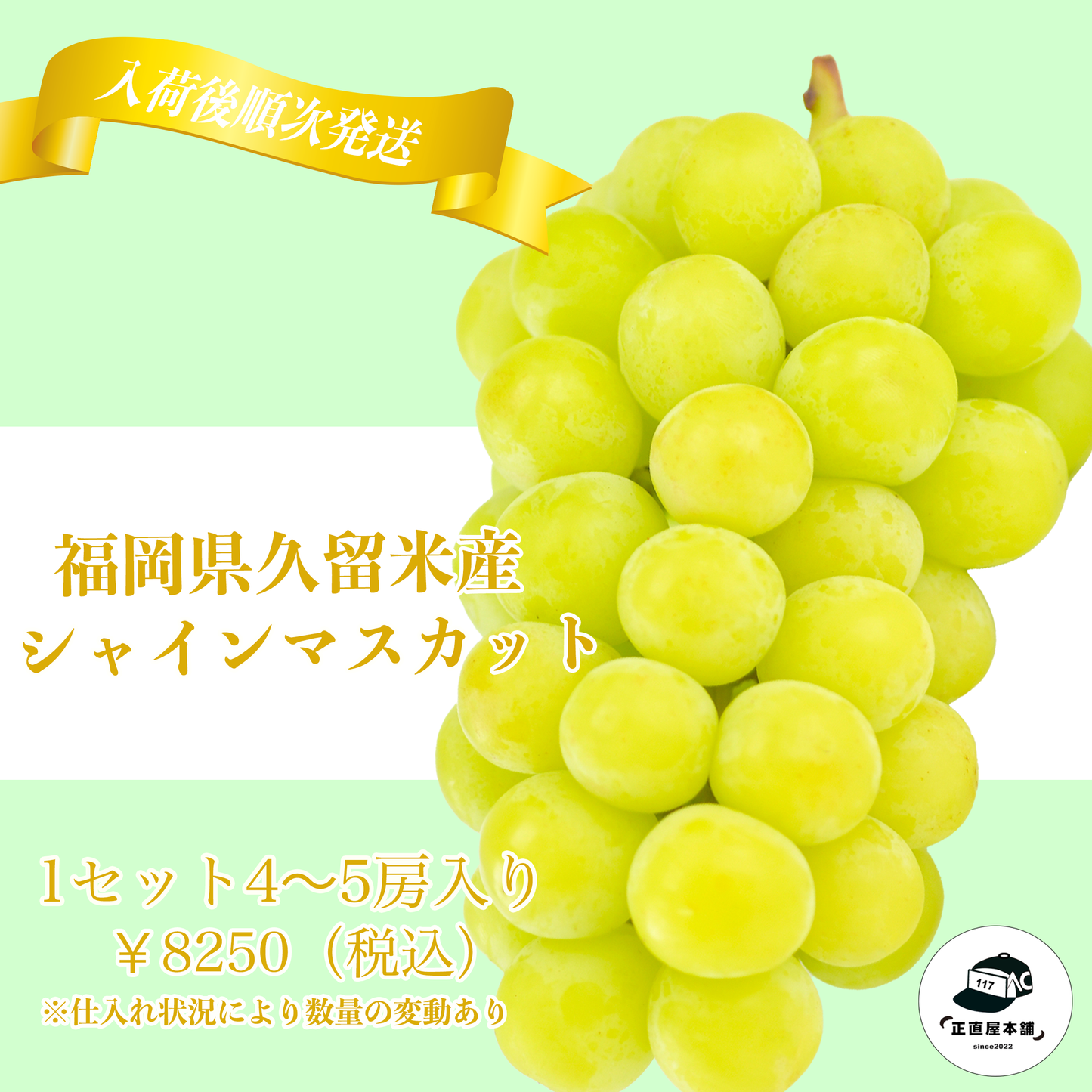 【8-9月順次発送】肉厚ジューシー皮ごと食べれる　【福岡県久留米産　シャインマスカット】