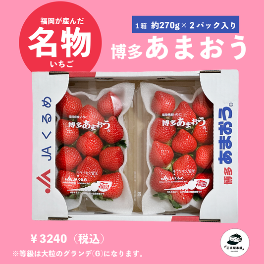 福岡県が産んだ大粒いちご　博多「あまおう」