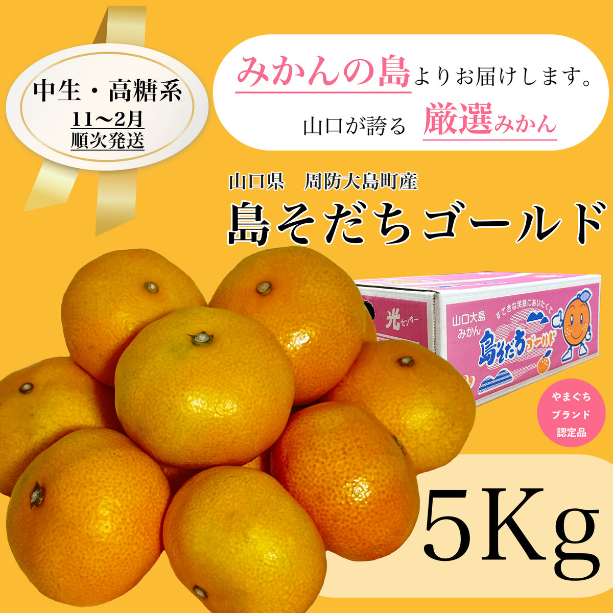 島そだちゴールド 中生・高糖系 5kg